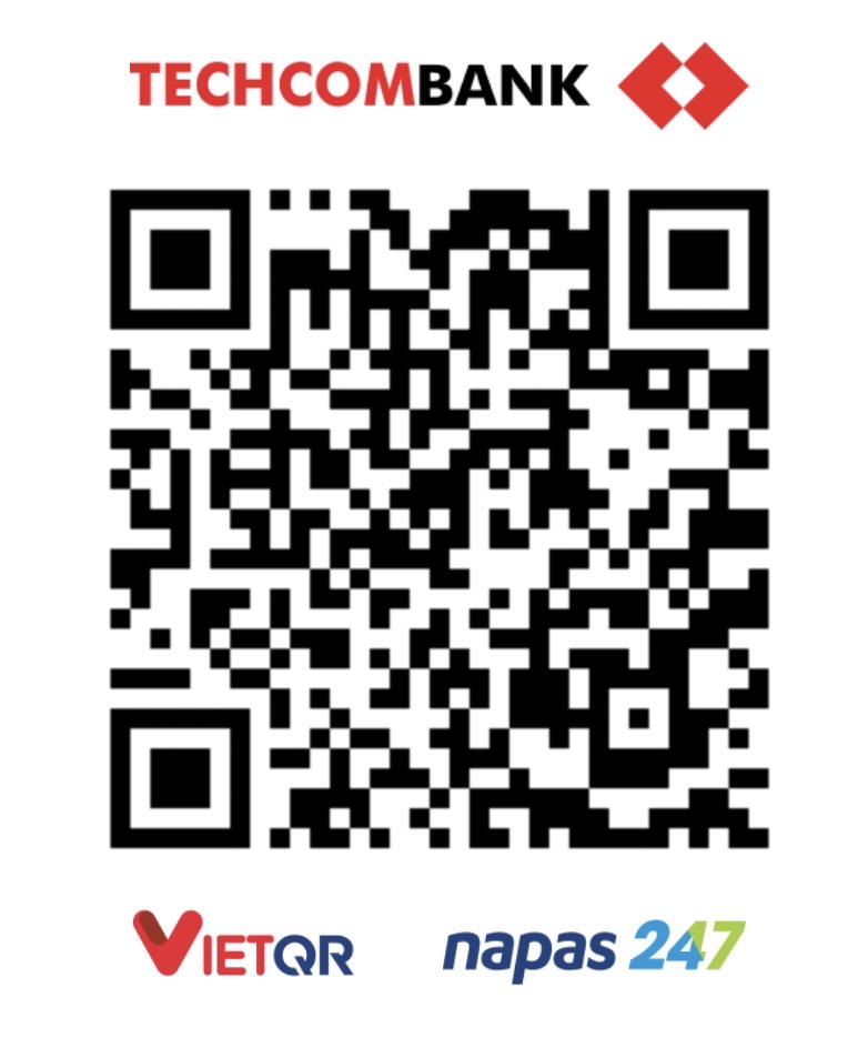 Mã VietQR chuyển khoản Techcombank, tài khoản CONAN3, NGUYEN TAT DAC